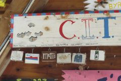 CIT plaque from 1976 at Camp Hinds in Ring Hall. Located on the main entrance wall of Ring Hall.