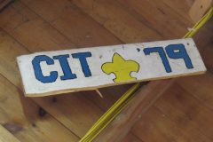 CIT plaque from 1979 at Camp Hinds in Ring Hall. Located on the main entrance wall of Ring Hall.