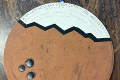 CIT plaque from 2024 at Camp Hinds. They stayed in Wilderness. Located in the dining hall.
